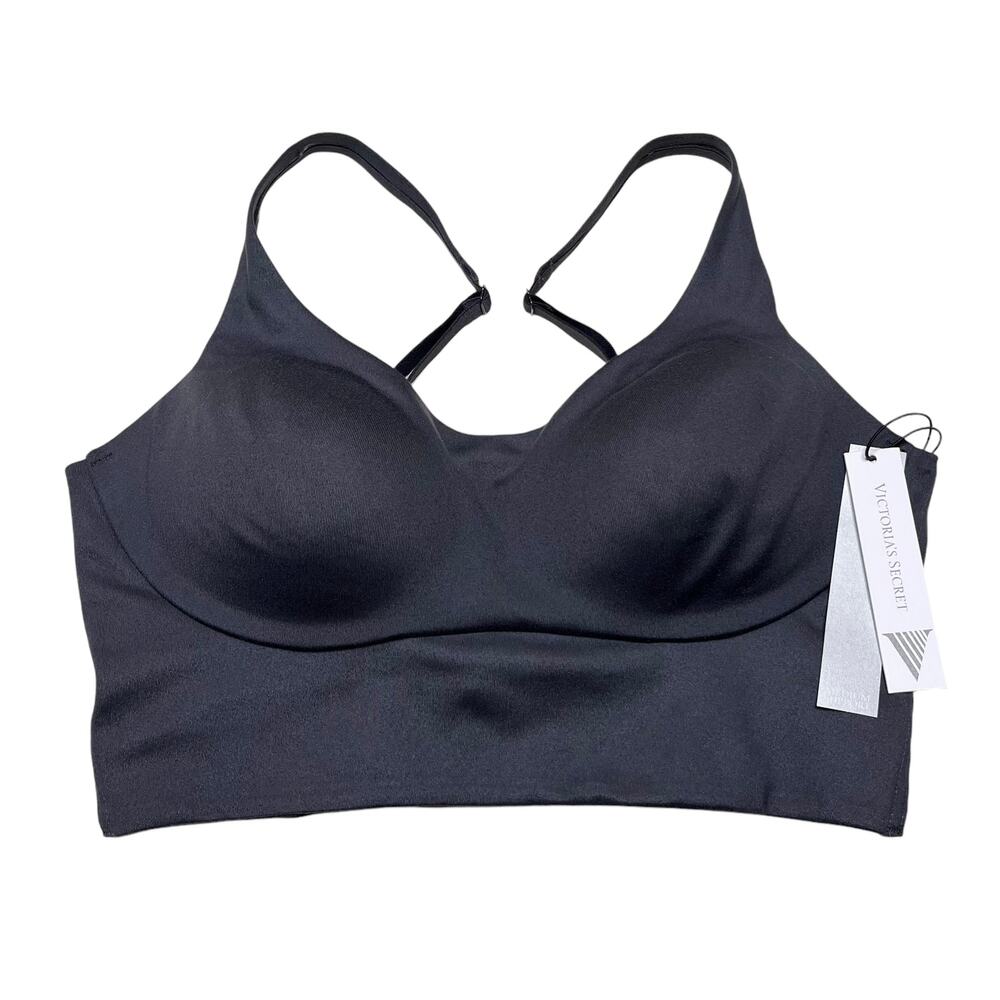 Victoria's Secret Allegro Flow On Point Wireless Sports Bra Onyx Gray Size 34C